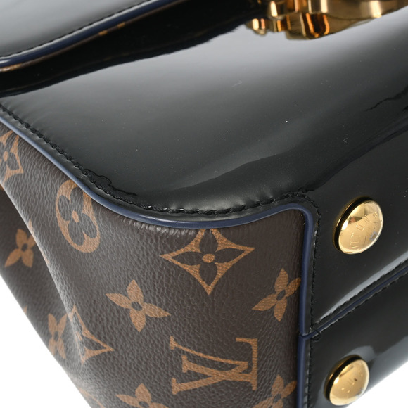 Louis Vuitton Cherry Wood Pm Leather Handbag Black - Picture 6 of 12